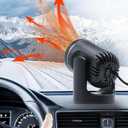 2 x Portable Car Heaters For Vehicle, 12v 150 W Car Heater, Car Defroster Windshield Heater, That Plugs Into Cigarette Lighter