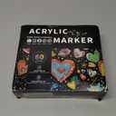 Acrylic Paint Markers, 36 Colors Dual Tip Paint Markers, Practical Multi-Purpose Pens for Rock Painting, Ceramic, Wood, Card Making, DIY Crafts