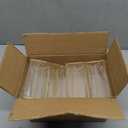 Floroom 12 Pack 5x7 Inch Clear Acrylic Sign Holders, Double-Sided Gold Display Stand Picture Frames for Table Numbers, Menus, Flyers, Weddings, and Offices