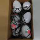 Solar Easter Egg Lights Outdoor Decorations 8 Modes Waterproof Garden Path Lights for Yard Decoration with 10 Eggs