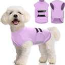 MIGOHI Dog Anxiety Relief Coat,Comfort Anxiety Vest for Dogs,Adjustable Dog Anxiety Calming Wrap for Fireworks,Thunderstorm,Travel,Separation,Anxiety Jacket for Small Dogs,XS,Lightpurple