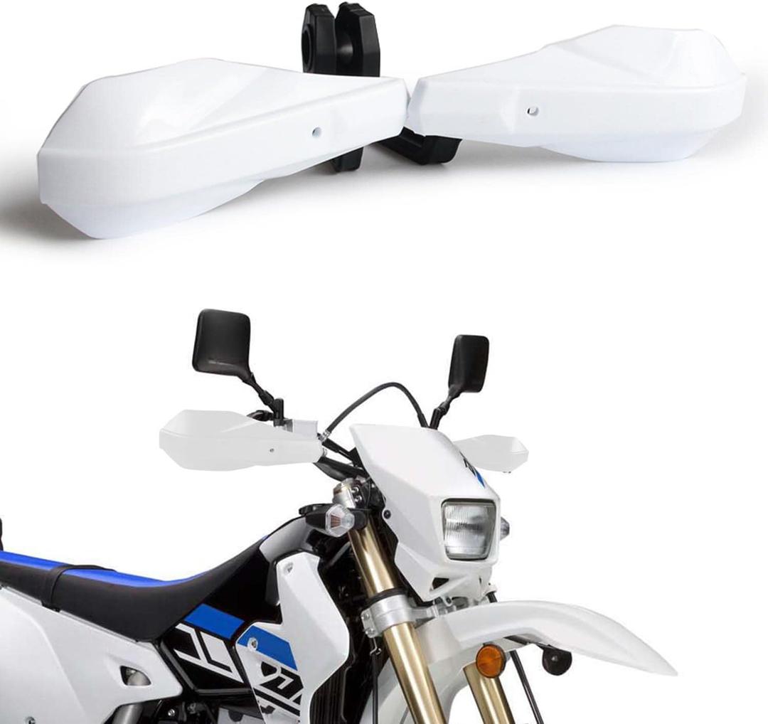 AnXin Motorcycle Handguards 7/8" and 1 1/8" Hand Guard Handlebar Protection Universal for TX125 FE 701/SM 501/S 450 350/S 250 TE 150 250/i 300/i FC 250 350 450 Dirt Pit Bike ATV White