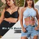 ELABEST 50” Tie-on African Waist Beads for Women Non Stretching 8Pcs Belly Beads Plus Size Colorful Handmade Beaded Waist Jewelry Accessories Body Chain