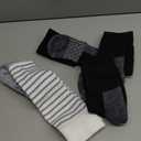Hanes Women's Over-the-Calf Socks w/ Mild Graduated Compression, Absolute Wellness Non-Binding Cushioned Socks, 3-Pack (5-9, Black/Grey/White)