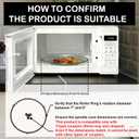 10.6" Microwave Glass Plate, Microwave Plate Replacement, Clear Turntable with GE, Panasonic, LG, Magic Chef, Hotpoint