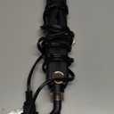 SKIMI Airflow Styler, Titanium Flat Iron Hair Straightener, Professional Curling Iron with Cooling Air Vents to Lock in Style, 5 Temps & Dual Voltage, Auto Off (Black & Pink).