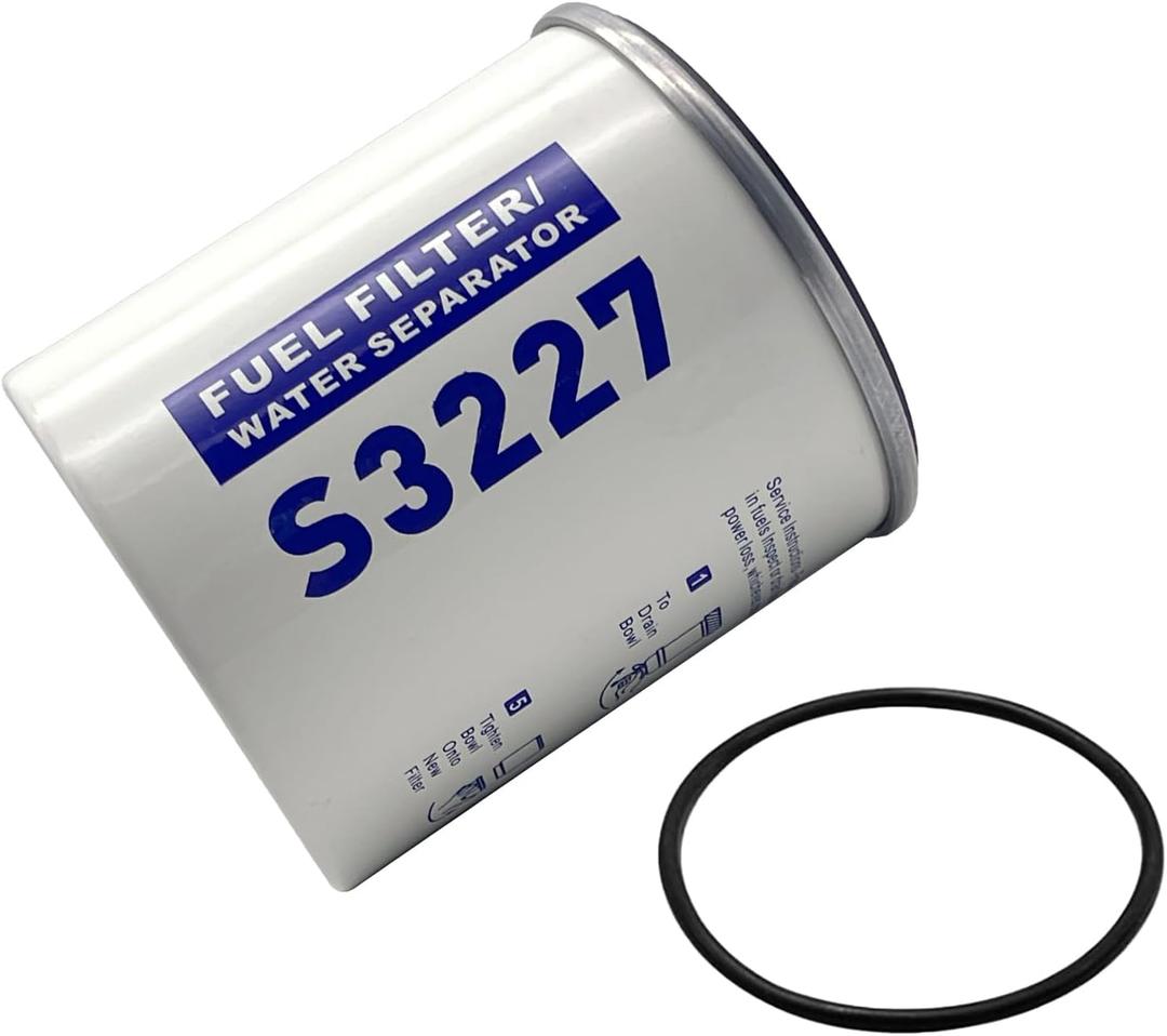 S3227 Fuel Filter Marine Fuel Water Separator Element Replacement for Marine Outboard Motor Mercury Replace S3227, 320R, 490R-RAC-01, 18-7948, 9-37882, 18-7922, 18-7922-118-7948