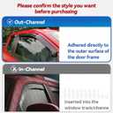 Original Side Window Wind Vent Deflector fit for 2010-2016 Cadillac SRX,4pcs Dark Smoke Outside Mount Sun Rain Guards Set,Tape-On Nice Window Visor CL4P01