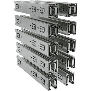 TCH Hardware - 10 Pairs - 18-inch Full Extension Drawer Slides, 100 LB Capacity, Heavy-Duty Ball Bearing, Smooth, Zinc Coated, Rails for Cabinets, Toolboxes & Furniture (Hardware Not Included)