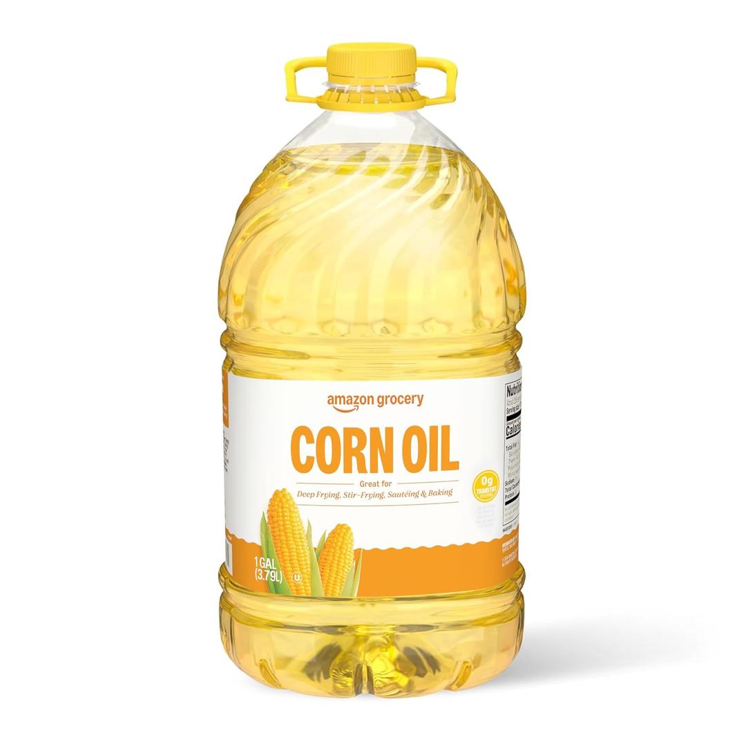 Amazon Grocery, Corn Oil, 128 Fl Oz (EXP 09/03/26)