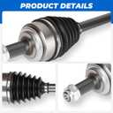 TadaMark 2PCs Front CV Constant Velocity Axle Shaft Assembly Fit for Honda Element 2.4L 2003-2011 L4, (Only fit DX, EX, LX, SC) FWD & 4WD, Left and Right Side, for 66-4214, 66-4213
