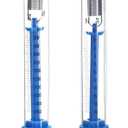 QWORK Spring Scale, 10 Pack 20N Transparent Spring Balance Hanging Tube Spring Scale