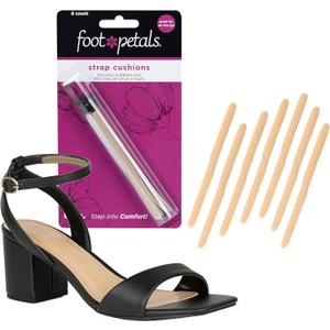Foot Petals Strap Cushions, Stop Slipping Straps, Reduce Rubbing, Prevent Blisters, Red Marks, Better Fit, Trimmable (Khaki)