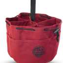 Graintex 18 Pockets Grab Bag Rip-Stop Canvas Drawstring Closure, Small Part Organizer Pouch, Small Tools, Screws, Parts, Parachute Tool Bag for Efficient Storage (Burgundy)