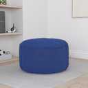 Homguava 3FT Bean Bag Chair: 3' Bean Bags with Memory Foam Filled, Large Beanbag Chairs Soft Sofa with Dutch Velvet Cover-Blue, 3FT-36"x36"x22"