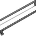 Lardmon 10 Pack Matte Dark Gunmetal Gray Modern Cabinet Pulls 10 Inch(254mm) Hole Center Timeless Drawer Pulls Vanity Pulls Solid Kitchen Cabinet Handles Hardware, 10.4 Inch(264mm) Total Length