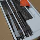 Nightstand, Farmhouse Bedside Table with 2 Drawers and Open Shelf, Wood Sofa Side Table End Table Accent Dresser for Bedroom, Living Room (with Shelf, Grey)