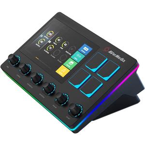 AVerMedia Live Streamer AX310 - Creator Control Center, 6 Track Audio Mixer with IPS Touch Panel, Trigger Actions on OBS, Streamlabs, Spotify, VTube, Twitch, YouTube, and more