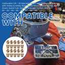 Carburetor Main Jets Kit Compatible with Holley Style Carburetors (2 each 60-61-62-63-64-65-66-67-68-69)