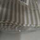 Plain Striped Cotton Linen Blended Dinner Cloth Napkins - Set of 12 (40 x 30 cm) - for Events & Home Use (Beige)