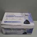 BEAUTURAL Steamer for Clothes, Portable Handheld Garment Fabric Wrinkles Remover, Aluminun Heating Plate, 35-Second Fast Heat-up, Large Detachable Water Tank (Only for 120V) (Blue&White)