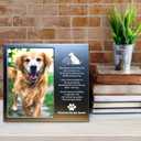 Rainbow Bridge Dog Memorial Gifts for Loss of Dog, Sympathy Gift, Memorial Picture Frame, 4 x 6 inches, Aluminum Alloy