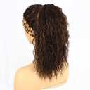 Headband Wigs for Black Women Natural Hairline Synthetic Brown Loose Curly None Lace Front Wigs for Black Women Glueless Machine Made Wig Wavy pre plucked 26 Inch