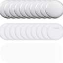 DMiotech 120 Sets 75mm 2.95 Inches Blank Pin Back Button Parts Buttons Metal Cover Plastic Button Back Clear Film for Party Gifts Clothes Hat Bags Decoration (Silver)