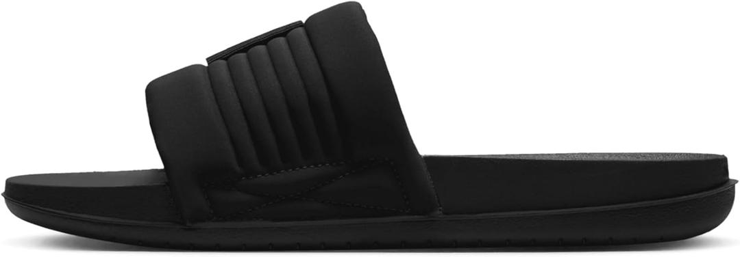Nike Men's Adult Offcourt Adjust Slides (8, Black/White/Black)