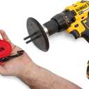 Ratchet Strap Winder Drill Bit Attachment | Heavy Duty Strap Roller & Organizer for Flatbed Trucks, Trailers & Garages | Power Drill Tie-Down Winder Tool for Cargo Storage | Includes Protective Shield