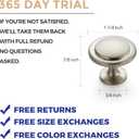 Ravinte 50 Pack Brushed Nickel Cabinet Pulls 1-1/4 inch Kitchen Cabinet Knobs Drawer Knobs Dresser Drawer Pulls Door Dresser Handles for Cupboard