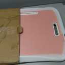 ZEAPTAC Laptop Bed Desk, Foldable Lap Desk, Portable Lap Table, Laptop Stand with Cup Holder & Tablet Slot & Lifting Handle for Working Writing Drawing & Eating - Pink