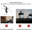 Tablet Stand Holder for ipad,Portable Monitor Stand Holder 15.6'',16'',Desk Mount with 360Rotate Base,Fits for 4.7-16" Phone,Kindle,Fire HD,Nintendo Switch (Black)