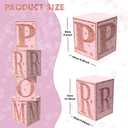 Sotiff 4 Pcs Large Prom Column Standup Photo Booth 51inch 2026 Prom Decorations Pink Grad Night Party Decor for 2026 Graduation Decorations Supplies