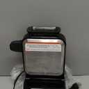 Ninja Belgian Waffle Maker Pro | Vertical Design | 5 Shade Settings with Precision-Pour Cup & Chef-curated Recipe Guide | Black & Silver | BW1001