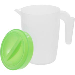 1L Plastic Water Pitcher with Lid Large Capacity Cold Drink Jug for Refrigerator and Outdoor Use Ideal for Juice Iced Tea and Beverages, 2 Pack