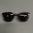 WMP Eyewear - Women's Oversized Polarized Sunglasses: Square Vintage Style with Metal Double-Bar Bridge