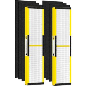 isinlive 2 Pack FLT5000 Filter C Replacement with 6 Pack Activated Carbon Pre-Filters Compatible with G-guardian Air Purifier AC5000 AC5000E AC5250PT AC5350B AC5350BCA AC5350W AC5300B