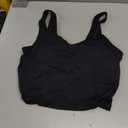 THE GYM PEOPLE Womens' Sports Bra Longline Wirefree Padded with Medium Support (Black, M)