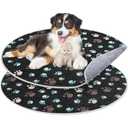2 Pack 32" Round Whelping Pads for Dogs Washable Pee Pads for Dog Waterproof Pee Pads Black Reusable Puppy Pads Pet Training Pads Absorbent Floor and Bed Mat Fleece Pee Pad for Potty