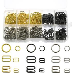 XGNG 360PCS Zinc Alloy Shoulder Strap Buckle Bra Strap Hooks Metal Bathing Suit Clips Clasp Adjustment Slider for Sewing Bikini Swimsuit Lingerie Rings Halter Tops XGNG 360PCS Zinc Alloy Shoulder Strap Buckle Bra Strap Hooks Metal Bathing Suit Clips Clasp Adjustment Slider for Sewing Bikini Swimsuit Lingerie Rings Halter Tops