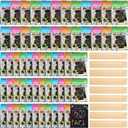 Fulmoon 60 Pcs Bulk Scratch Note Pads Scratch Paper Notebooks Rainbow Party Favors with Wooden Stylus Coloring Books DIY Arts and Crafts for Birthday Game Gift