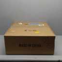 MeZeYo 20" Caged Farmhouse Flush Mount Ceiling Fan with Light and Remote Control Bladeless Low Profile Ceiling Fans with Lights Enclosed Vintage Fan 6 Speed Reversible for Kitchen, Bedroom