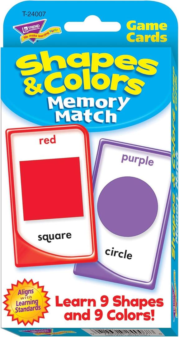 Colors and Shapes Memory Match