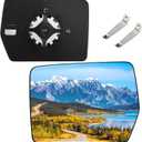 BDFHYK Mirror Glass Compatible With 2004 2005 2006 2007 2008 2009 2010 F-150 Side View Exterior Mirror with backing plate (Left Side)