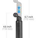 1Zero Solid GPS Cup Holder Mount for Garmin [Adjustable Arm], Replacement Car Truck Cupholder Ball Mount Compatible with Garmin Nuvi Drivesmart RV Dezl Drive Zumo Driveassist DriveLuxe Navigator