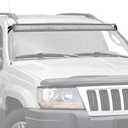 Wsays 50" Curved LED Light Bar Upper Roof Windshield Mounting Brackets Compatible with Jeep Grand Cherokee 1999-2004