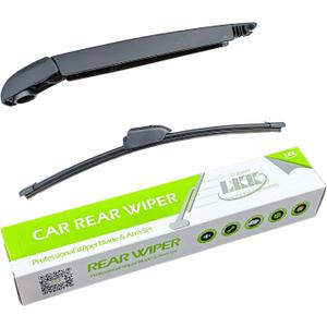LKK Rear Windshield Wiper Arm Blade Assembly Kit Compatible with Alfa Romeo Stelvio 2017-2024, Stelvio Quadrifoglio 18-24 Rear Wiper Set