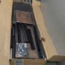 DUMOS Dresser for Bedroom, Storage Organizer with 9 Drawers, Chest of Drawers with Fabric Bins, Sturdy Metal Frame, Wood Tabletop for Guest Room, Closet, Entryway, Brown