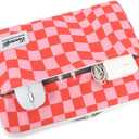 canvaslife Laptop Sleeve 15 Inch 15 Case and 15.6 Laptop Bag (Pink Check)